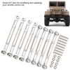 8Pcs Upgrade Metal Pull Rod Steering Pull Rod for WPL/MN/Feiyu