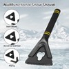 Qoosea Ice Scraper for Car Windshield, Scratch Free Snow Shovel