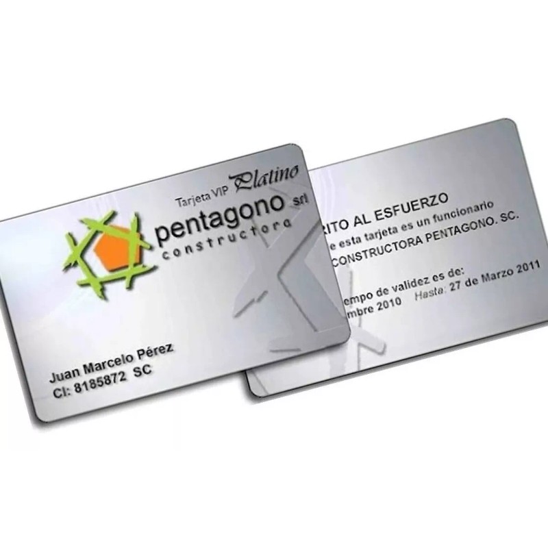 Like Shop Pack De 50 Credenciales De Pvc Impresas Por