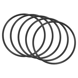 QUARKZMAN Nitrile Rings O-Ring Round Washer 60 mm x 54 mm x 3 mm for Tap Plumber Repair Seal Connection, Black Pack of 5