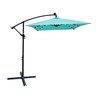 6.5x10 ft Rectangle Patio Umbrella with Base Included, Offset Cantilever