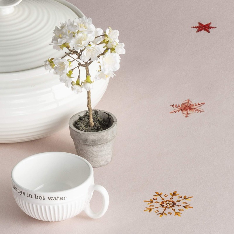 Maison d' Hermine Crystal Star 100% Cotton Tablecloth Kitchen Dining