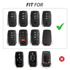 Key Fob Case Compatible with Toyota Tundra 2022 2023 2024, Glass Fiber Key Fob Cover Compatible with Toyota Sienna 2021 2022 2023, Fit for Sequoia 2023 2024,Orange