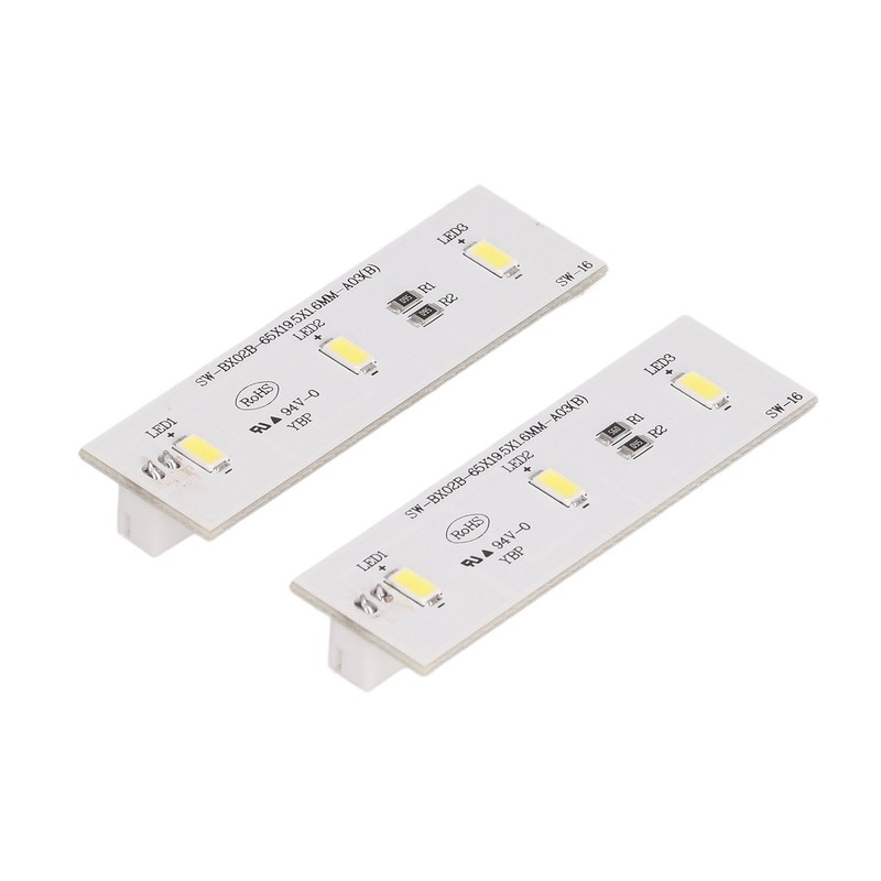 2Pcs Refrigerator LED Light Strip Bar Replacement Freezer Refrigerator Light