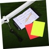 KICHOUSE Standard Soccer Referee Kit Red Yellow Cards Whistle Score