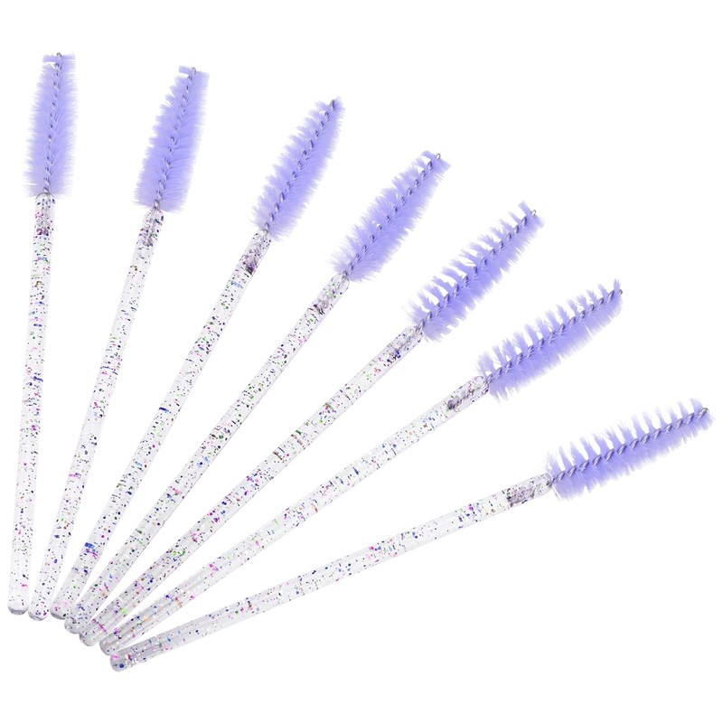 BTYMS 100 Pieces Disposable Eyelash Brush Mascara Wnad Brow Spoolie