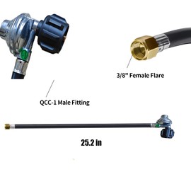 For Weber Grill Regulator and Hose Kit Replacement,Compatible with Weber Spirit II (2017-2019), Genesis II 210-400 Series, Silver/Gold/Platinum Models,Propane Gas Regulator with Hose for Weber Grills