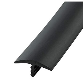 Edge Supply Black 3/4 in x 100 Ft Center Barb Tee Moulding T Molding Hobbyist Pack, Small Projects, Arcade Machines and Tables