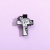 Christian Crucifix Enamel Pin Metal badge brooch Religious Symbol with