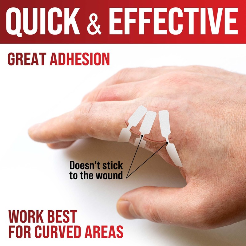 Emergency Wound Closure Strips - 11pk - 2 Types Easy