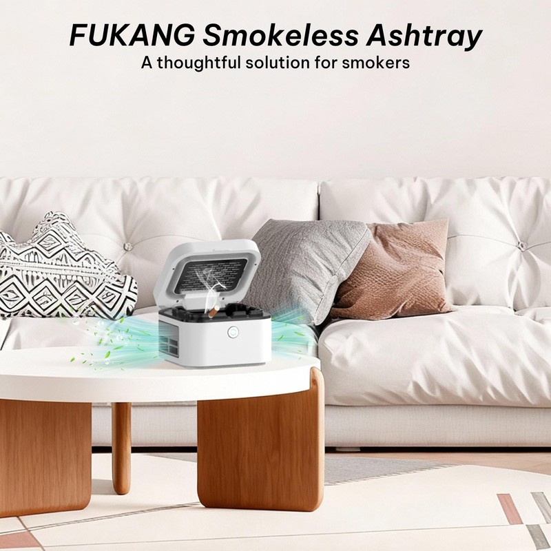 Smokeless Ashtray, Multifunctional Ashtray, Ash Purifier, HEPA Filter, USB Charging