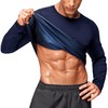 Junlan Sauna Shirt for Men - Long Sleeves Sauna Suit