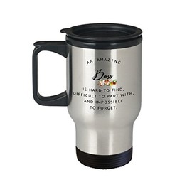 MIPOMALL Leaving Gifts for Colleagues Boss Friends Men Women - Travel Mugs Cup 14oz an Amazing Boss TM0002