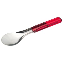 PIAZZA Spatola per Gelato - in Acciaio Inox e Plastica - 25 cm, Rosso