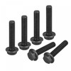 sourcing map M12x60mm Hex Serrated Flange Bolts 10.9 Grade Carbon