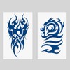 Oottati 2 Sheets Semi Permanent Waterproof Temporary Tattoos, Lasts 1-2