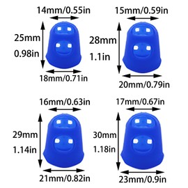 Bxian 16PCS Silicone Guard Guitar Guzheng Finger Pads Protective Cushion Cover for Hand Sewing Counting Turning Pages Engraving