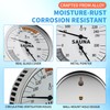 Sauna Thermometer & Humidity Meter with Fahrenheit - All-Metal Wall