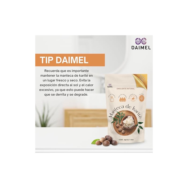 Daimel Manteca Karité 100 Pura Orgánica Kilo