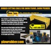Heavy Duty 1" Rubber ATV/UTV Snow Plow - Rubber Cutting