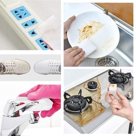 Paquete de 50 esponjas mágicas grandes, de espuma de melamina multifunción a granel, esponjas de limpieza, almohadillas de cocina para platos, ollas, bañera, muebles, zócalo, fregadero, limpiador de zapatos de pared