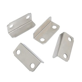JianLing 10PCS Furniture Lock Retainer Latch 29mm Iron Desk Drawer Lock Cabinet L-Lock Knocker Plate for Drawer Kitchen Cabinet Wardrobe White