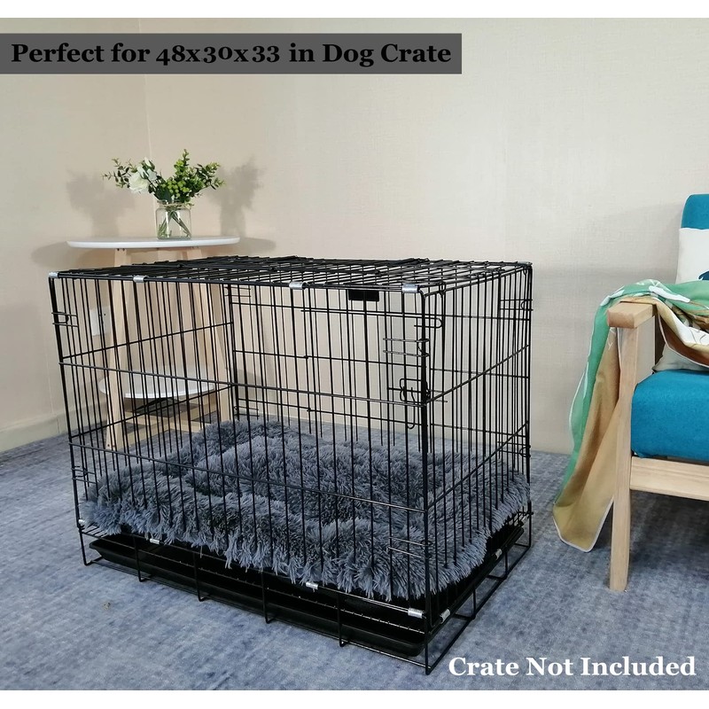 Coohom Deluxe Plush Dog Bed Pet Cushion Crate Mat,Fulffy Comfy