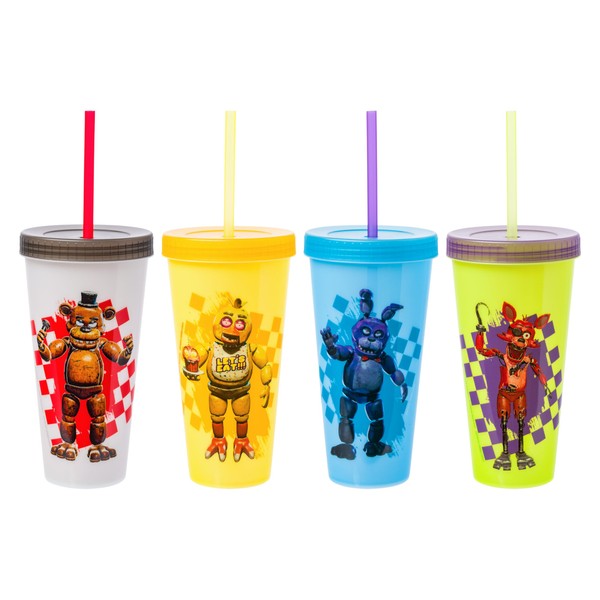 Silver Buffalo Five Nights at Freddy's Special Delivery Characters Checkerboard