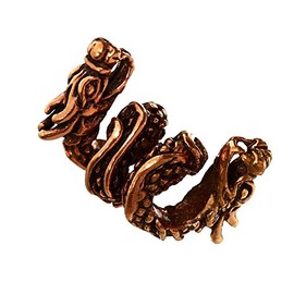 NKlaus Beard Bead Hair Ornament TIAMAT Dragon Bronze Curly Bead 6460