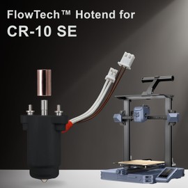 Microswiss FlowTech Hotend for Creality CR-10 SE - Leakproof Nozzle - Cold Nozzle Change - High Flow - All Metal Design - Made in USA