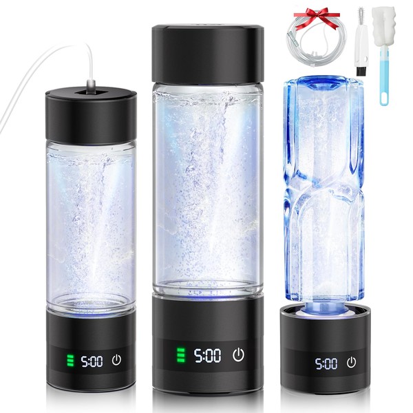 IUHFSIFS 5.0 Upgrade Smart Hydrogen Water Bottle with Nasal Tube【SGS