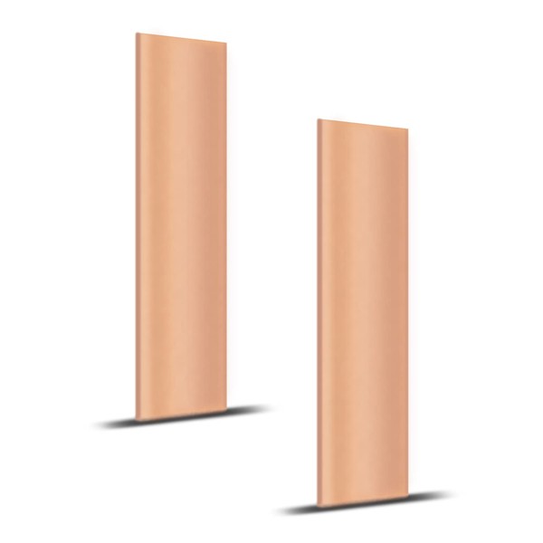 TIANLIN Copper Sheet, Pack of 2 Flat Copper Rods, 105