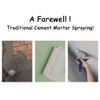 Uenede Stucco Sprayer Gun, 4 Jet Cement Mortar Paint Hopper
