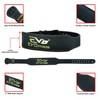 EVO Fitness 4" Pure Leather Gym Belts Weightlifting Straps Back