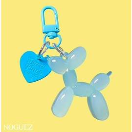 Noguez. Llavero con Forma de Globo en Figura de Perro y Corazón, Accesorio para Llaves de Coche o Casa, Dijes para Mochilas y Bolsas, Regalo para Muje