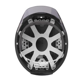 Tajima Helmet Safmet Matte Black Smoke HSMBCSB Protective Cap Certification (For Flying and Falling Objects/Protection in the event of a crash), Safety Mounting Grooves in 4 Locations, Interior