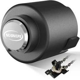 NUOVEPE Trailer Lock Fits 2 5/16 Inch Couplers, Secures Safety Chains Anti-Theft Ball Hitch Lock, Pry-Resistant & Heavy-Duty Trailer Hitch Locks for RV | Cargo | Camper | Dump Trailer (Silver)
