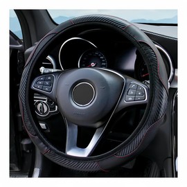 SZYUESU - Funda para volante de coche, microfibra de piel suave, antideslizante, sin olor, universal de 15 pulgadas (negro)