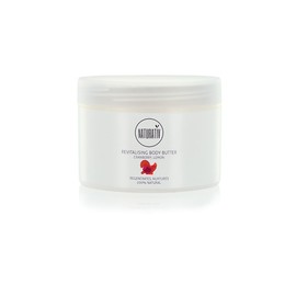 Naturativ Revitalising Body Butter | Deeply Moisturizes, Nourishes & Strengthens | Cranberry & Lemon Extract, Shea Butter & Olive Oil | 250 ml
