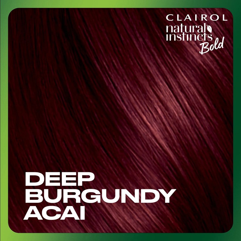 Clairol Natural Instincts Bold Permanent Hair Dye, BR36 Deep Burgundy