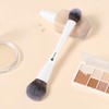 KINGMAS Round Foundation Brush, Double-ended Kabuki Makeup Brush, Large Foundation