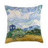 Wheatfield with Cypresses Doctor Visit Throw Pillow