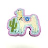 Police Lama Textile Patch – Police – Pink – Cactus