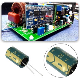 The Lord of the Tools 20pcs Electrolytic Capacitor 4700 UF 25V Cylindrical Capacitor for Smart Home Appliances Safety Equipment