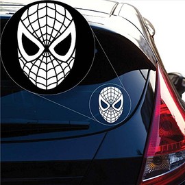 Yoonek Graphics Spider Decal Sticker for Car Window, Laptop and More. # 1011 (6" x 4", White)