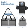 Garment Bags for Travel,50L Carry on Convertible Garment Duffle bag