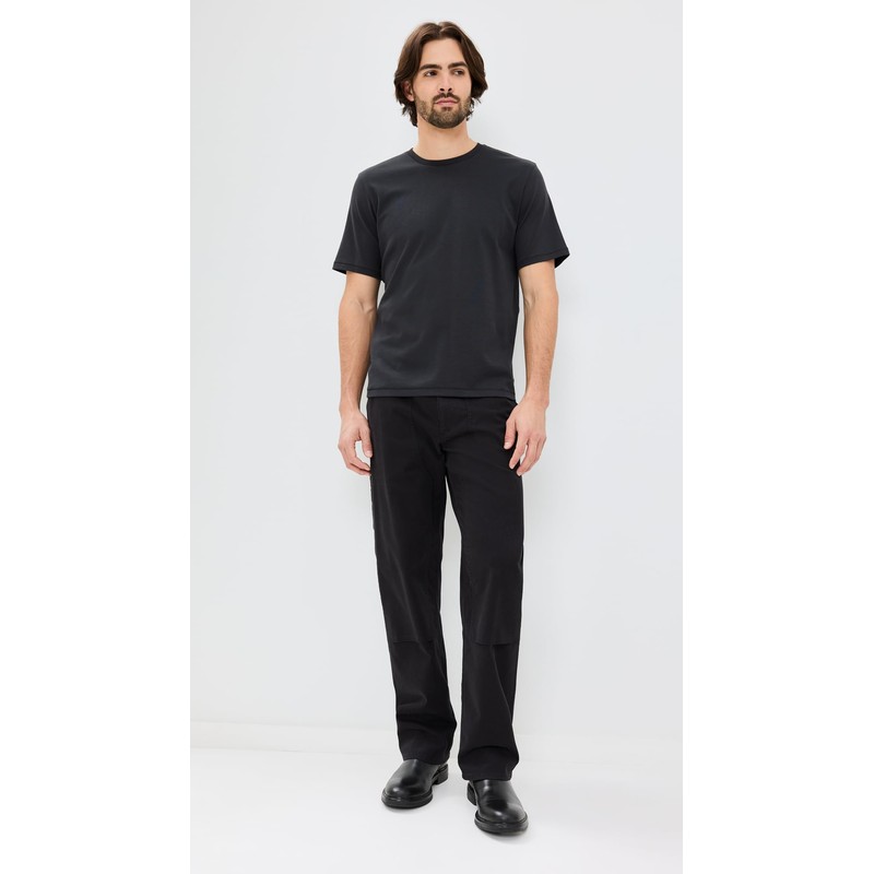 rag & bone Men's Pima Interlock Tee, Black, M
