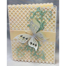 045 Lattice Card Cut File for Cricut Silhouette Scan N Cut Machines