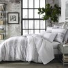 City Scene Ziggy Comforter Set, King, White