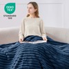 BEDELITE Cuddly Fluffy Blanket Small - Soft Flannel Blankets Blue